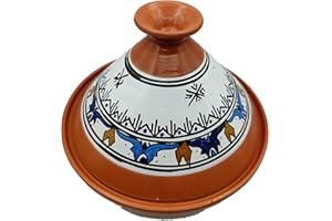 ETNICO ARREDO Tajine Pentola Terracotta Piatto Etnico Marocchino Tunisino XL 32cm 0907211206