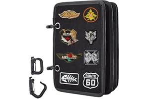 ‎NBEADS NBEADS 1 Set Taktische Militär Patch Holder, 4 Loses Blatt Patches Abzeichen Display Tuch Goldrute Kampf Moral Patch Halter Platte Klett-Teller Für Schmuck Display Buttons-Abzeichen-Kollektionen