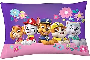 Franco Kids Bedding Super Soft Microfiber Reversible Pillowcase, 20 in x 30 in, Paw Patrol Girls