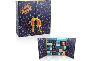 WDJLNZB Advent Calendar for Filling, 24 Colorful Boxes for Setting Up and Filling, DIY Christmas Advent Calendar 2024, Fill Your Own Advent Calendar Boxes, Idea for Christmas Countdown Decoration