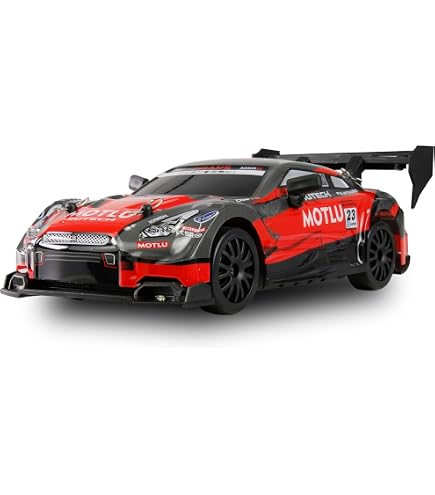 Hojalis Voiture Télécommandée Drift, 1:24 RC Drift Car avec Lumières LED, 4WD 20km/h Voiture De Drift avec 4 Pneus et 4 Blocs Routiers, Voitures Drift Telecommandé pour Enfants, Adultes