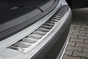 Avisa Protection de seuil arrière inox compatible avec BMW X1 F48 2015- 'Ribs'