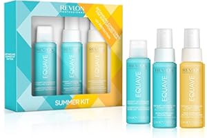Revlon Professional Equave, Summer Kit Coffret Trio Femme, Format Voyage (3 x 50 ml), Soin Cheveux Essentiels Été, Nourrit & Protège les Cheveux
