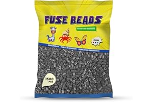 Benny Beads Perline da Stirare 1500 Pezzi, Dimensione Midi 5mm, Accessori Creativi per Lavori DIY Perline a Fusione