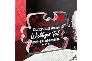 PAIVSUN Valentinstag Liebes Geschenk für Freundin Ehefrau, Ich Liebe Dich Geschenk für Männer Ehemann, Jahrestag Geschenk für Ihn Sie, Acryl Block Puzzle, Romantische Geschenke für Ihn Sie zum Valentinstag