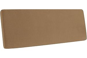 SYLC Housse De Coussin De Canapé, Housse De Coussin, Housse Coussin D'assise Extensible Tartan Antidérapant, Housse De Protection pour Meubles (Marron,Grand 2 Places)