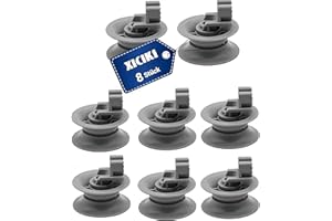 XICIKI 8 Rollen für Spülmaschinenkorb, 30mm Spülmaschinen Rollen, Rollen für Geschirrspüler Oberkorb, Korbrollen Geschirrspüler für Oberkorb in Bosch,Siemens, Neff, BekoSpülmaschine