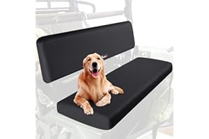 StarknightMT UTV Mule Pro Seat Covers 1680D Compatible with Kawasaki Mule PRO-FXT FX DXT DX 2015-2022 Waterproof Bench Seat Covers Black Accessories