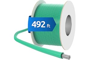ECENCE Boundary Wire 492ft - Compatible with Robotic Lawnmowers, incl. Husqvarna - Perimeter Wire Ø0.13Inch, 17AWG Conductor - Universal Guide Wire