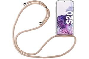 betterfon | Samsung Galaxy S20 Handykette Smartphone Halskette Hülle mit Band - Schnur mit Case zum umhängen Handyhülle mit Kordel zum Umhängen für Samsung Galaxy S20 SM-G980 Beige/Braun