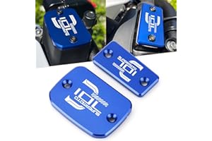 Super Vici Motorrad CNC Bremsflüssigkeit Zylinder Hauptbremsbehälterdeckel Zubehör Kompatibel mit HUSQ.VARNA 701 Supermoto 2016 2017 2018 2019 2020 2021 (Blau-1)