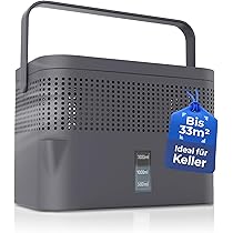 BonAura Luftentfeuchter Ohne Strom - Bis 23m² Für Keller & Bad Mit 680g Granulat