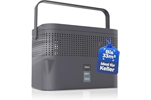 BonAura® Luftentfeuchter ohne Strom - Raumentfeuchter für Keller, Bad uvm. - 980g Luftenfeuchter Nachfüllpack inklusive - Entfeuchter und Luftentfeuchter Granulat im Set - Schutz vor Schimmel