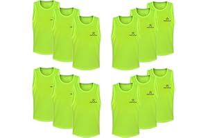 FIBOGOUP Fußball Trainingsweste,Fussball Leibchen Kinder Erwachsene,Fussballtraining Zubehör,Westen fürs Teamtraining