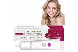 MUBUNI 28G Thermoplastic Denture Adhesive,Cushion Grip Thermoplastic Denture Adhesive,Non-Glue Denture Repair Kit,Denture Fixation Adhesive Set,False Teeth Repair,1PCS Long-Lasting Moisturizing Denture Care