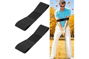 Exbrith 2 Piezas Bandas Brazo Entrenamiento Swing Golf, Golf Corrector Corrección Postura, Bandas Elásticas para Swing de Golf, Adecuado Principiantes, Mejorar la Postura del Swing y Habilidades Swing