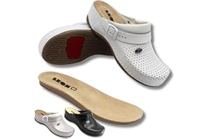 LEON ANATOMIC FOOTWEAR Leon 2023 Orthopädische Schuhe Damen aus Leder [rutschfest & Leicht] - Herausnehmbarer Einlegesohle - Größe 36-41