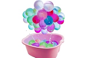 KEEPAA 333 Stück wasserbomben selbstschließend 60 Sekunden Schnellfüller wasserbomben Set Bunt Gemischt Wasser Luftballons Wasserschlacht Luftballons für Kinder Partys