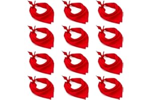 H HOME UNIVERSAL HOME UNIVERSAL® Lote 12 Pañuelos Rojos | Pañuelos Rojos San Fermín | Fiestas del Toro | Lote Grande 12 Unidades