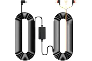 ‎FRVESROE Zestaw okablowania Frvesroe do kamery samochodowej USB C - Mini Fuse Tap 12V-24V na 5V/2.5A z ochroną przed niskim napięciem, kabel Type-C do trybu parkingowego 24h