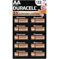 Duracell Alkaline AA Battery, Pack of 10, Everyday Devices, Clock, Toy, Remote