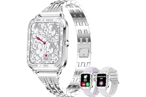 FITONYO Smart Watches for Women Diamond,1.29 HD Touch Screen Ladies Smart Watch Fitness Tracker with Heart Rate/Blood Pressure/Sleep Monitor/IP68,110+ Sport Watches for Women Android iOS