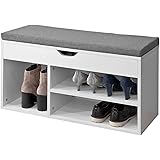 FSR96-W Banc à Chaussures Meuble Entrée Meuble Chaussures Commode à