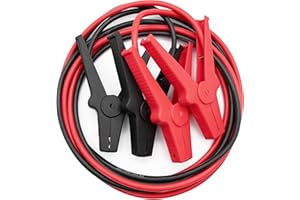 Schumacher Electric - Cavi Avviamento 3m 16mm² - Batterie 6V/12V/24V - Auto, Furgone, Camper - Morsetti Isolati - Certificazione GS/TÜV