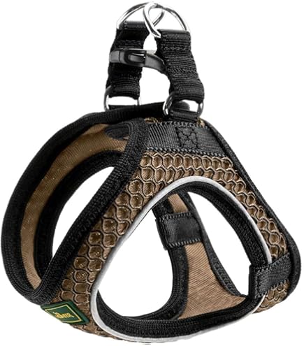 Hondentuig FREUDENTIER - uitzonderlijk elegant en met ademende mesh-vulling - borsttuig voor grote, middelgrote en kleine honden (L Hondentuig FREUDENTIER - uitzonderlijk elegant en met ademende mesh-vulling - borsttuig voor grote, middelgrote en kleine honden (L