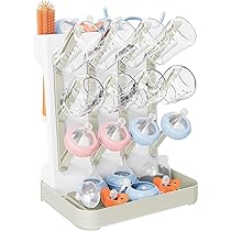 Égouttoir à Biberons,Égouttoir à Biberons, Porte-biberon Amovible, Beau Support De Sèche-biberons, Porte-Bouteilles, Supports De Séchage De Biberons Divers