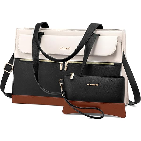LOVEVOOK Laptoptassen Voor Vrouwen, Handtas Dames Mode PU Lederen