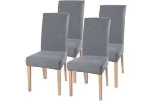 JuneJour Chair Covers for Dining Room,Elastic Stretch Modern Chair Cover Spandex Fabric Washable Removable Seats Slipcovers,for Kitchen,Dining Room,Wedding Decor,Hotel,Restaurant