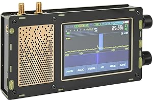 YUNSEITY Récepteur Malahit DSP SDR, Récepteur DSP SDR 50 KHz-2 GHz, Récepteur Radio à Ondes Courtes AM SSB NFM WFM CW, avec écran Tactile rétroéclairé IPS 3,5 (Hôte DSP SDR V3 Unique)