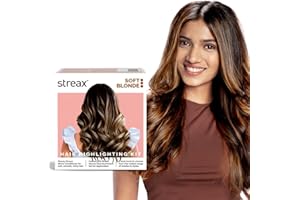 Streax Hair Colour Highlight Kit Blonde, Soft Blonde - Pack of 1 Enriched With Walnut & Argan Oil For Women Rich, Vibrant, Easy to Use, DIY Application