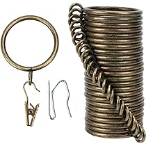 50 Vorhangringe Mit Haken, 38 Mm Innendurchmesser – Schwarze Metallringe Für Gardinenstangen Bis 37 Mm, Robust & Dekorativ