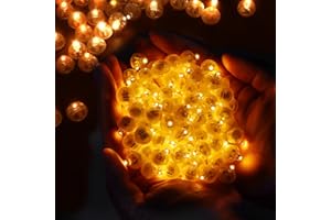 CESHMD 100 Stück LED-Ballons Lichter, Mini Licht Ballon, Runde LED Ballons, Luftballons Party Licht für Geburtstag Hochzeit Party Halloween Weihnachten Dekoration Karneval Bar Klub Deko (Warmweiß)