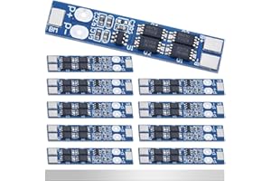 DAOKAI 10 Stück 2S 7,4 V 8,4 V 8 A Lithium Batterie Schutzplatine BMS PCB Schutzplatine MOS 18650 Lademodul für Li-Ion Lithium Batterie mit Nickelstreifen