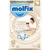 Molfix Bebek Bezi Pure&Soft Junior 5 Beden Aylık Paket 66 Adet