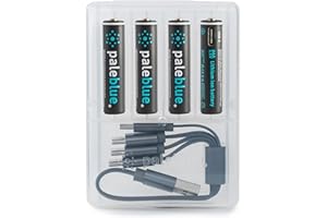 Piles Rechargeables USB-C PALEBLUE AAA LR03 HR03