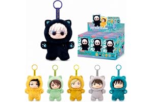 PUREMIND Jujutsu Kaisen JJK, 6 plyschfigurer Blind Box-set, 14 cm