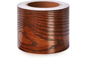 GUEST RUYUNLAI Bordi per Carta da Parati autoadesivi 20cm X 500cm,Rimovibili Bordo per carta da parati per Cucina Bagno, Bordo adesivo Impermeabile Palissandro goffrato