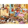 The House of Puzzles - Dog Tired Jigsaw - 1000 Piece Jigsaws For Adults, Artist Illustrated, Scenic Landscape, Deluxe Puzzle Gifts