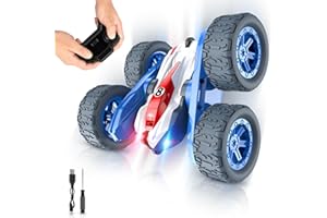 Sootouo Macchina Telecomandata Acrobatica, 4WD RC Auto Macchinina Radiocomandata Car 360° Rotazione Giochi Bambini 3 4 5 6 7 8 9 10 Anni Regalo Bimbo Pasqua Compleanno Giocattolo All'Aperto Giardino