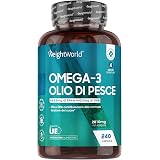 Pure \u0026 Essential Olio di Pesce Omega-3 e Vitamina D3 1000ui, 410 mg EPA e  250 mg DHA per capsula, 1 al giorno, 60 capsule : Amazon.it: Salute e cura  della persona