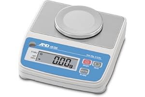 A&D Weighing HT-120 Compact Balance 120 g x 0.01 g Stable, Net and Zero indicators