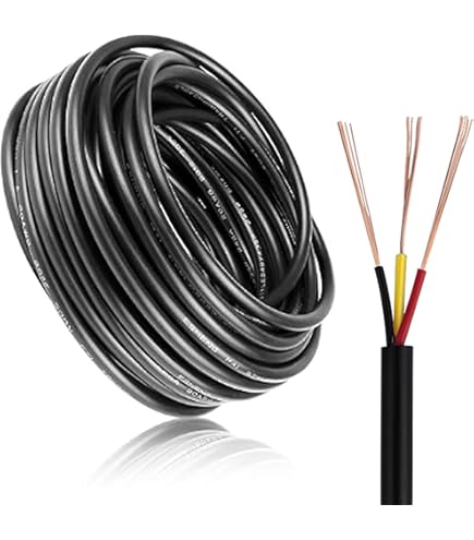 Cavo Elettrico 3 Conduttori Calibro 22 | 30.48M Nero - Per Lampade LED E Bassa Tensione - Foto 10