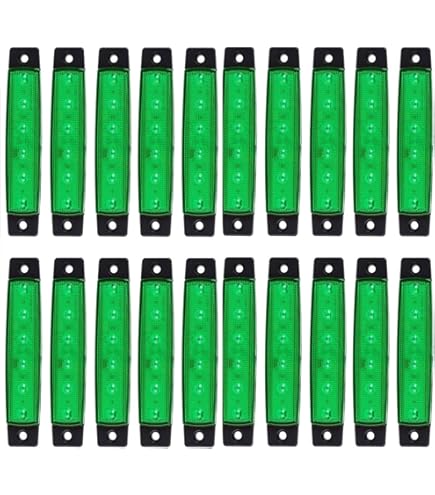 10x LED kant 24V WIT marker lichten voor truck trailer caravan chassis vrachtwagen 10x LED kant 24V WIT marker lichten voor truck trailer caravan chassis vrachtwagen