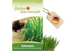 DEINE GARTENWELT Katzengras Samen - Avena sativa und Lolium perenne - Katzengrassamen - 10 g Saatgut für etwa 5 Töpfe