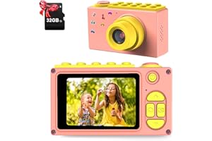 SHINEPICK ZumYu kamera dla dzieci, 24 MP Mini cyfrowy zoom aparat fotograficzny FHD podwójny obiektyw dla 3-12 lat, dziewcząt, chłopców, prezenty na Boże Narodzenie, zabawki z kartą TF 16 GB