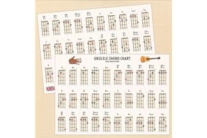 TRIPLE P PUBLISHING Ukulele Chord Chart 60 Chords Ideal for Beginners Double Sided Laminated